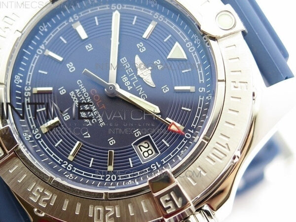 Colt Automatic 44mm SS Blue Textured Dial A2824 - Image 4