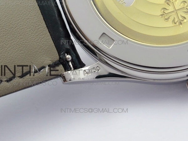 Calatrava 5296G SS ZF 1:1 Best Edition Ivory Dial On Black Leather Strap 324CS (Free box) - Image 32