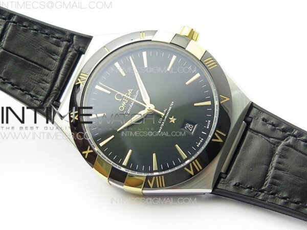 Constellation 131.33.41.21.03.001 SS/RG TW Best Edition Green Dial On Black Gummy Strap A8900 - Image 2