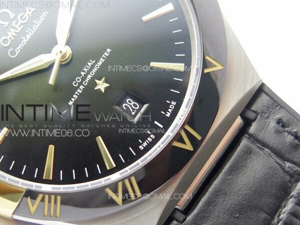 Constellation 131.33.41.21.03.001 SS/RG TW Best Edition Green Dial On Black Gummy Strap A8900 - Image 6