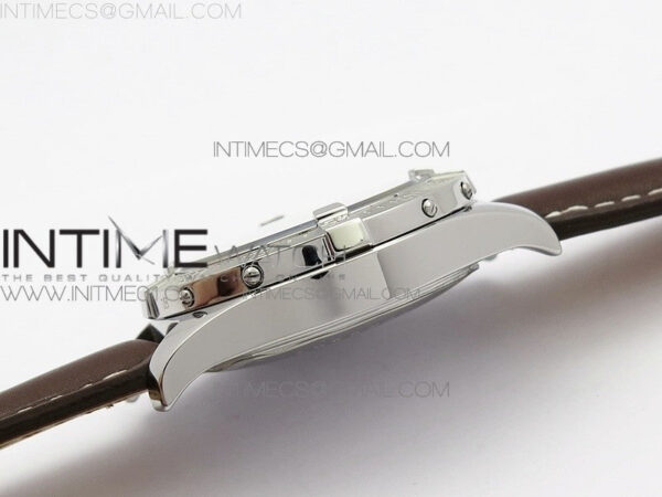 Colt Automatic 44mm SS White Textured Dial on Brown Leather Strap A2824 - Image 8