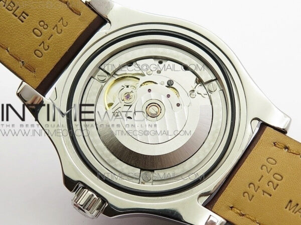 Colt Automatic 44mm SS White Textured Dial on Brown Leather Strap A2824 - Image 12