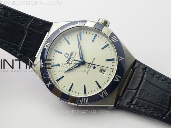 Constellation 131.33.41.21.03.001 SS TW Best Edition White Dial On Blue Gummy Strap A8900 - Image 2
