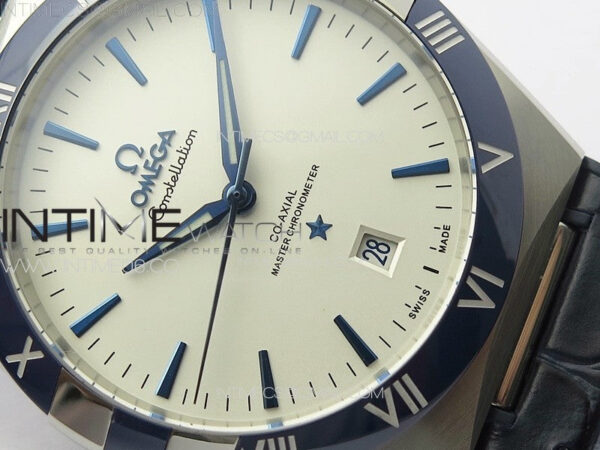 Constellation 131.33.41.21.03.001 SS TW Best Edition White Dial On Blue Gummy Strap A8900 - Image 5