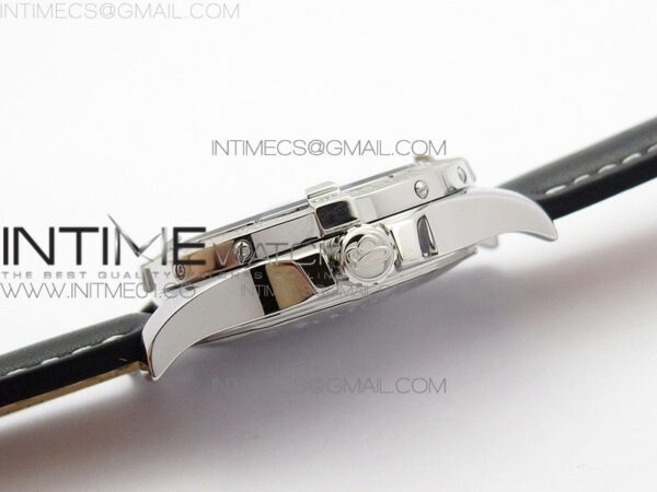 Colt Automatic 44mm SS Black Textured Dial on Black Leather Strap A2824 - Image 7