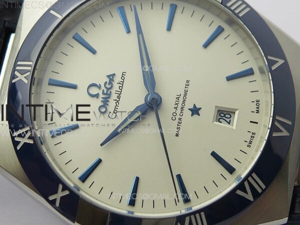 Constellation 131.33.41.21.03.001 SS TW Best Edition White Dial On Blue Gummy Strap A8900 - Image 7