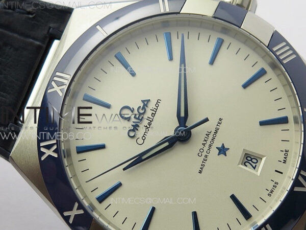 Constellation 131.33.41.21.03.001 SS TW Best Edition White Dial On Blue Gummy Strap A8900 - Image 8