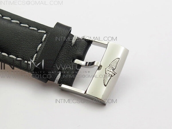 Colt Automatic 44mm SS Black Textured Dial on Black Leather Strap A2824 - Image 9