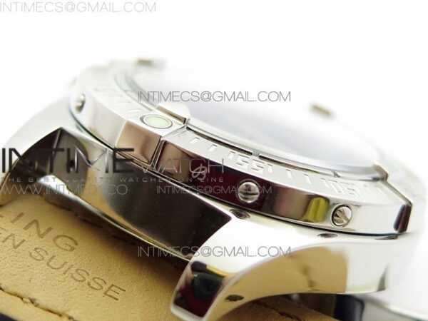 Colt Automatic 44mm SS Black Textured Dial on Black Leather Strap A2824 - Image 14