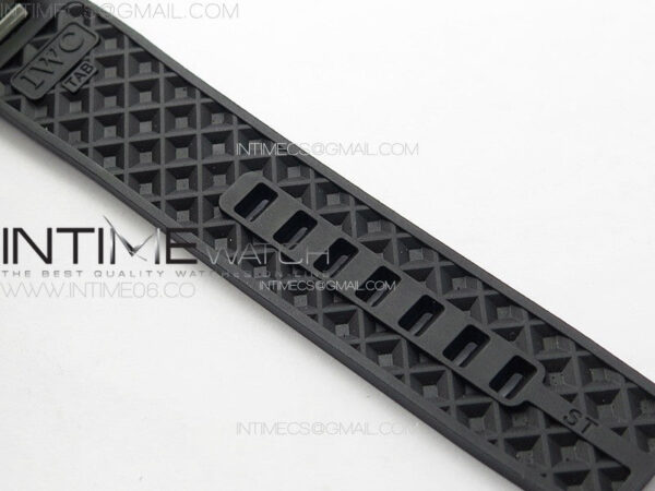 Aquatimer IW376709 SS V6SF 1:1 Best Edition Black Dial on Black Rubber Strap A7750 - Image 16