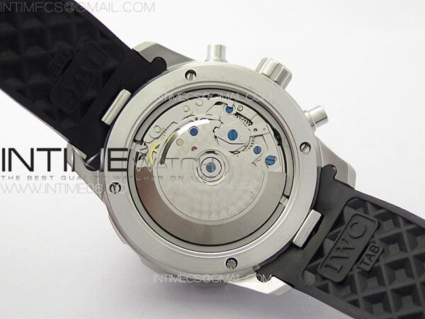 Aquatimer IW376709 SS V6SF 1:1 Best Edition Black Dial on Black Rubber Strap A7750 - Image 21