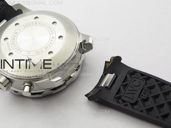 Aquatimer IW376709 SS V6SF 1:1 Best Edition Black Dial on Black Rubber Strap A7750 - Image 22