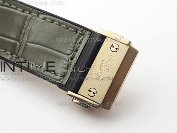 Classic Fusion 42mm RG Paved Diamonds Case/Bezel B50F Gray Dial On Gray Gummy Strap A2892 - Image 12