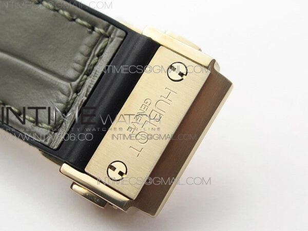 Classic Fusion 42mm RG Paved Diamonds Case/Bezel B50F Gray Dial On Gray Gummy Strap A2892 - Image 13