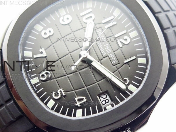 Aquanaut Jumbo 5167A DLC ZF 1:1 Best Edition Black Dial on Black Rubber Strap 324CS(Free Box) - Image 4