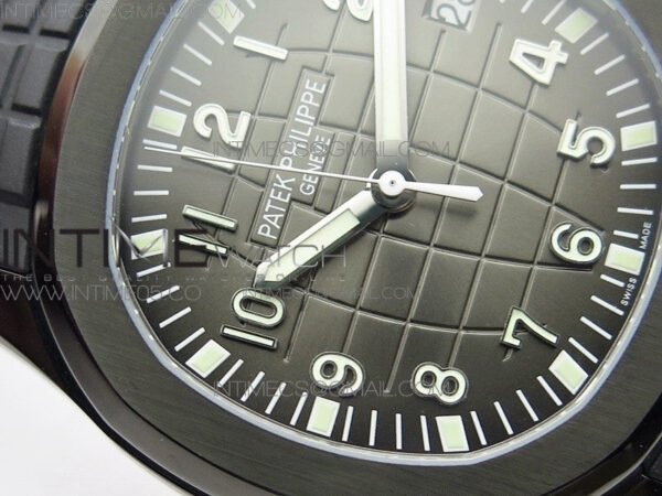 Aquanaut Jumbo 5167A DLC ZF 1:1 Best Edition Black Dial on Black Rubber Strap 324CS(Free Box) - Image 7