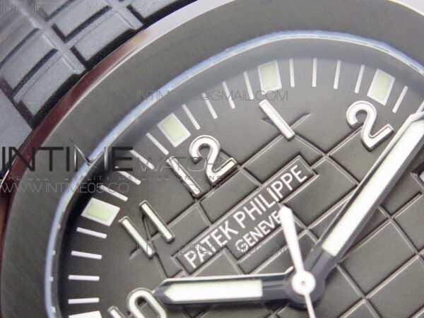 Aquanaut Jumbo 5167A DLC ZF 1:1 Best Edition Black Dial on Black Rubber Strap 324CS(Free Box) - Image 9