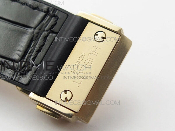 Classic Fusion 42mm RG Paved Diamonds Case/Bezel B50F Black Dial On Black Gummy Strap A2892 - Image 13