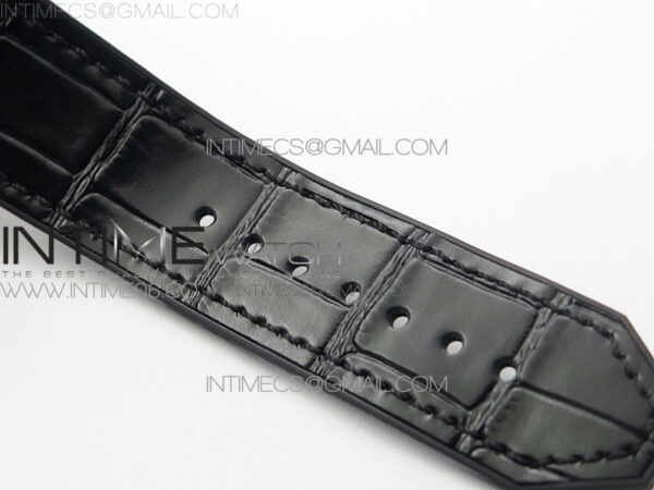 Classic Fusion 42mm RG Paved Diamonds Case/Bezel B50F Black Dial On Black Gummy Strap A2892 - Image 15