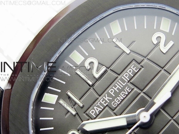 Aquanaut Jumbo 5167A DLC ZF 1:1 Best Edition Black Dial on White Rubber Strap 324CS(Free Box) - Image 9