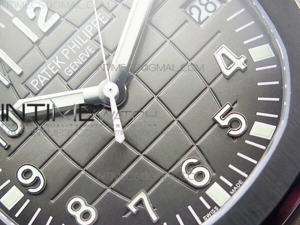 Aquanaut Jumbo 5167A DLC ZF 1:1 Best Edition Black Dial on Brown Rubber Strap 324CS(Free Box) - Image 5