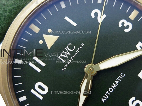 Big Pilot IW329702 Bronzo B12 Best Edition Green Dial on Brown Leather Strap A2824 - Image 6