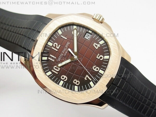 Aquanaut Jumbo BP Best Edition RG Brown Dial on Black Rubber Strap Miyota 9015 PP324CS - Image 7