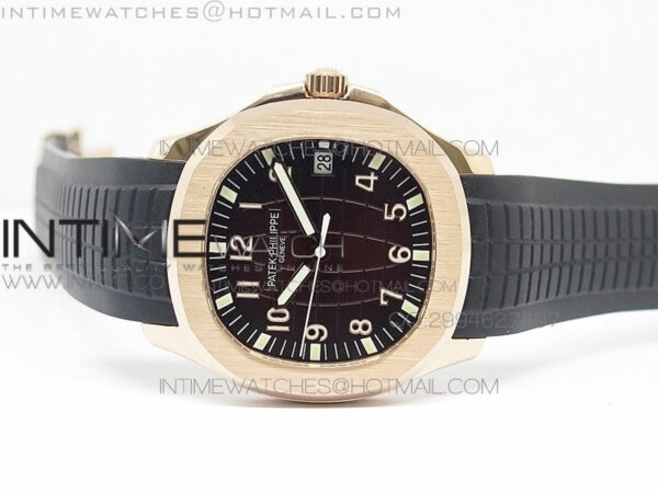 Aquanaut Jumbo BP Best Edition RG Brown Dial on Black Rubber Strap Miyota 9015 PP324CS - Image 8