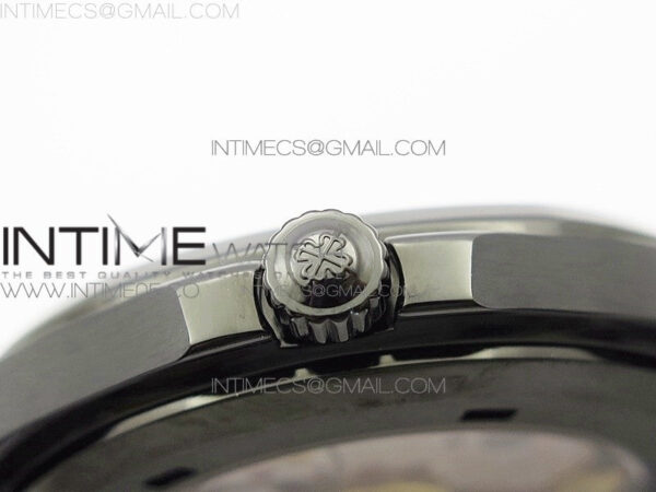 Aquanaut Jumbo 5167A DLC ZF 1:1 Best Edition Black Dial on Brown Rubber Strap 324CS(Free Box) - Image 9