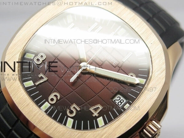 Aquanaut Jumbo BP Best Edition RG Brown Dial on Black Rubber Strap Miyota 9015 PP324CS - Image 9