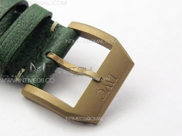 Big Pilot IW329702 Bronzo B12 Best Edition Green Dial on Brown Leather Strap A2824 - Image 10