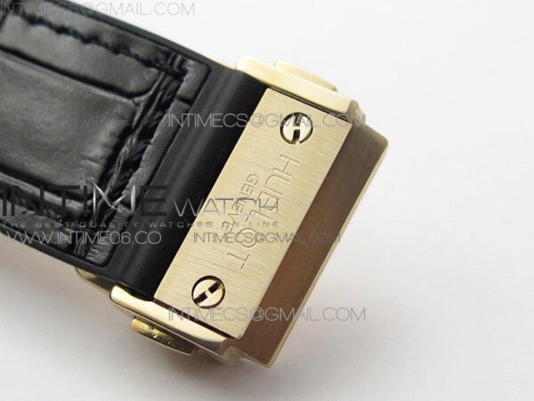 Classic Fusion 42mm RG Paved Diamonds Bezel B50F Black Dial On Black Gummy Strap A2892 - Image 13