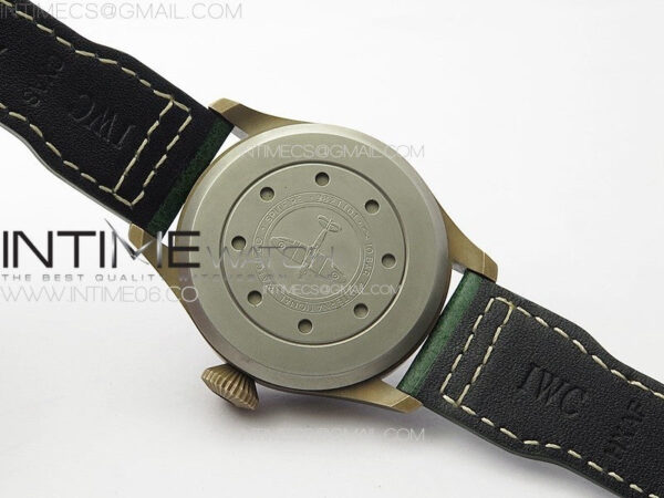 Big Pilot IW329702 Bronzo B12 Best Edition Green Dial on Brown Leather Strap A2824 - Image 14