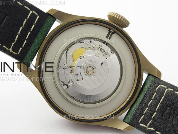 Big Pilot IW329702 Bronzo B12 Best Edition Green Dial on Brown Leather Strap A2824 - Image 17