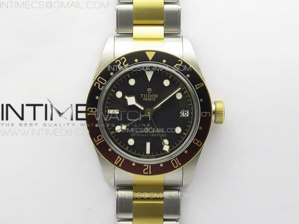 Black Bay GMT S&G Black/Brown Bezel ZF 1:1 Best Edition on SS/YG Bracelet A2836