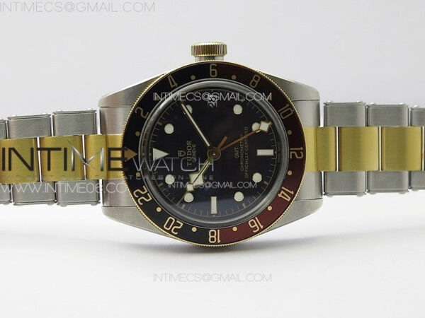 Black Bay GMT S&G Black/Brown Bezel ZF 1:1 Best Edition on SS/YG Bracelet A2836 - Image 3