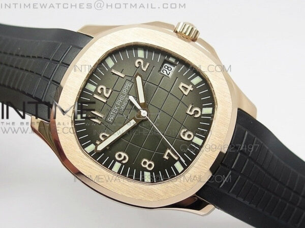 Aquanaut Jumbo BP Best Edition RG Black Dial on Black Rubber Strap Miyota 9015 PP324CS - Image 6