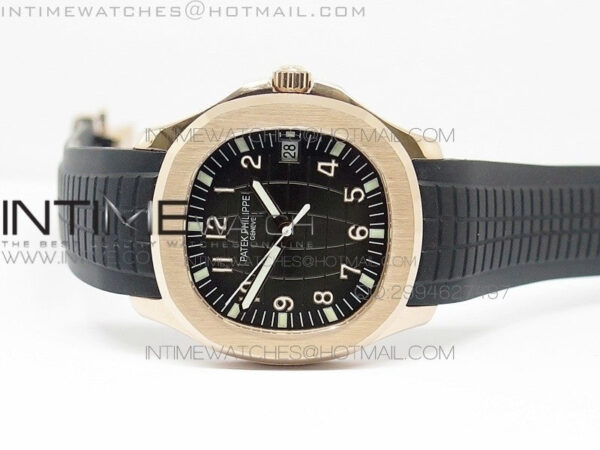 Aquanaut Jumbo BP Best Edition RG Black Dial on Black Rubber Strap Miyota 9015 PP324CS - Image 7