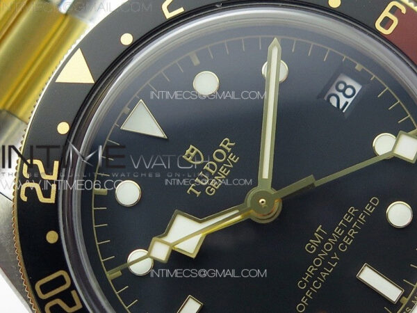 Black Bay GMT S&G Black/Brown Bezel ZF 1:1 Best Edition on SS/YG Bracelet A2836 - Image 8