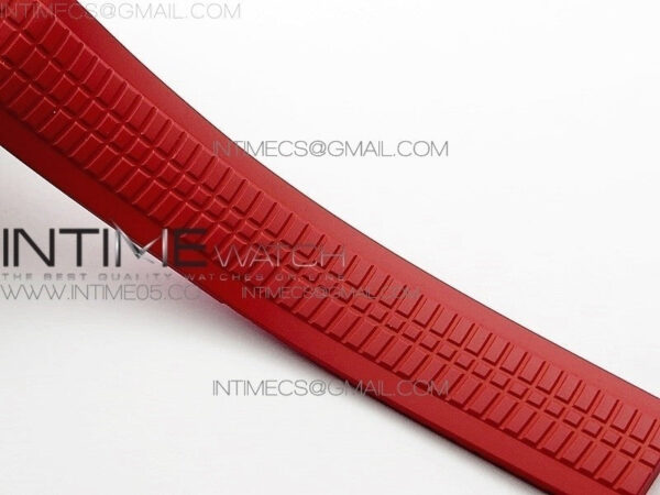 Aquanaut Jumbo 5167A DLC ZF 1:1 Best Edition Black Dial on Red Rubber Strap 324CS(Free Box) - Image 13