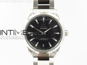 Aqua Terra 150M Master Chronometers VSF 1:1 Best Edition black dial silver second hand on SS Bracelet A8900 Super Clone