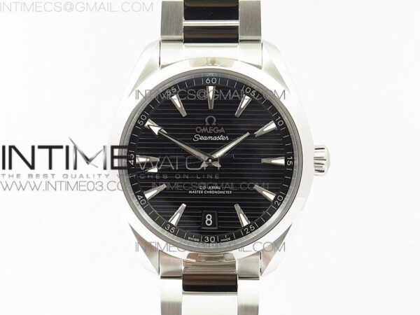 Aqua Terra 150M Master Chronometers VSF 1:1 Best Edition black dial silver second hand on SS Bracelet A8900 Super Clone