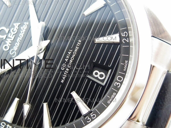 Aqua Terra 150M Master Chronometers VSF 1:1 Best Edition black dial silver second hand on SS Bracelet A8900 Super Clone - Image 9