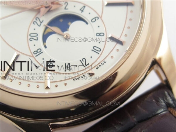 Annual Calendar Complications 5205R GRF RG Silver dial on Brown leather strap - Image 6