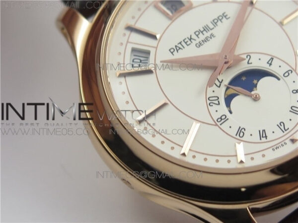 Annual Calendar Complications 5205R GRF RG Silver dial on Brown leather strap - Image 7