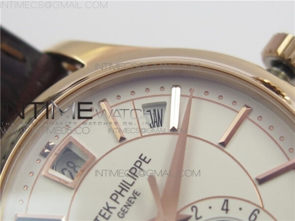 Annual Calendar Complications 5205R GRF RG Silver dial on Brown leather strap - Image 9