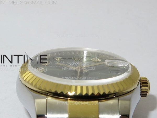 DateJust 31mm 72610 SS/YG APSF Best Edition Green Dial Crystals Markers on Oyster Bracelet A2824 - Image 9