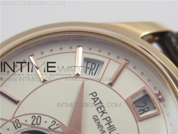 Annual Calendar Complications 5205R GRF RG Silver dial on Brown leather strap - Image 10