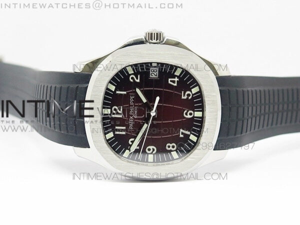 Aquanaut Jumbo BP Best Edition SS Brown Dial on Black Rubber Strap Miyota 9015 PP324CS - Image 7