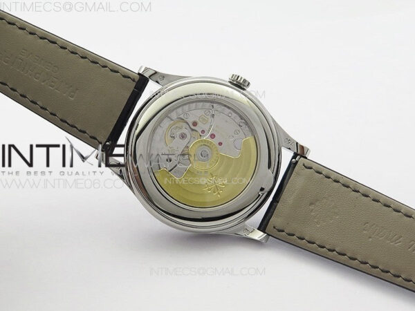Annual Calendar Moonphase 5396 SS PPF 1:1 Best Edition Gray Dial on Black Leather Strap PPF324 - Image 20